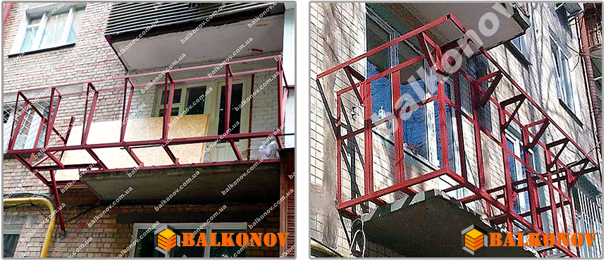 балкон с выносом, расширение балкона и удлинение фото выносной балкон киев фото